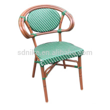 DC- (152) Rattan de mimbre moderna silla de comedor verde / silla de bambú de colores